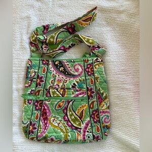 Vera Bradley Mint Green Paisley Quilted Crossbody